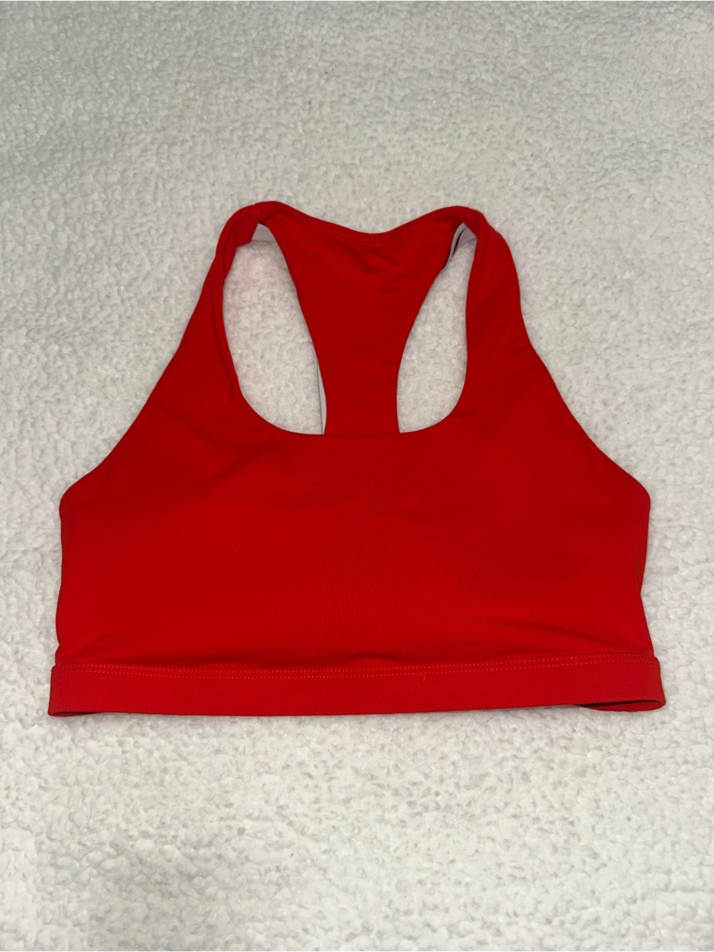 Red Fabletics Racerback Sports Bra